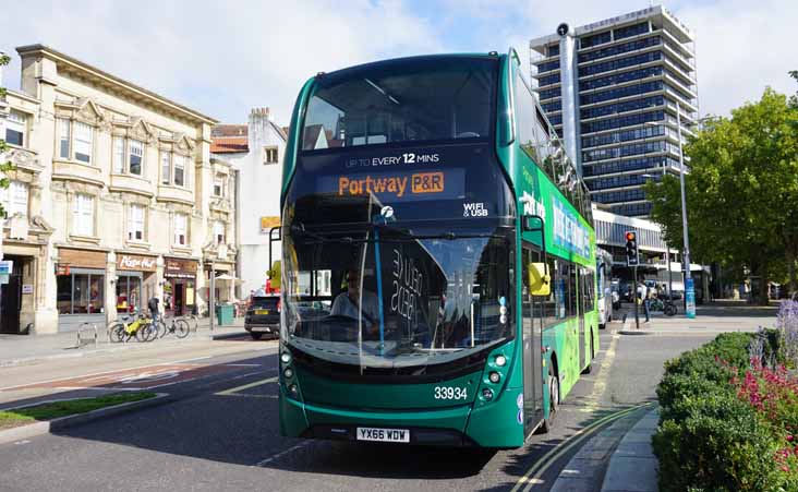 First Bristol Alexander Dennis Enviro400MMC 33934 Park & Ride